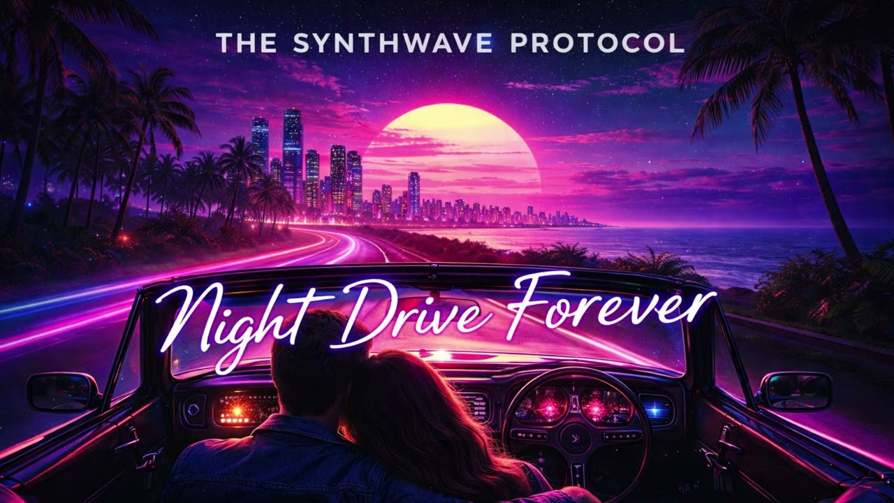 The Synthwave Protocol – Night Drive Forever | 80s Synthwave Night Drive Music