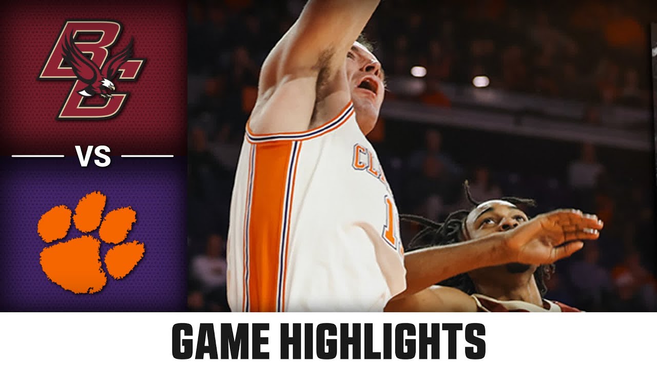 Boston College vs. Clemson Game Highlights | 2025-26 ACC Men's Basketball