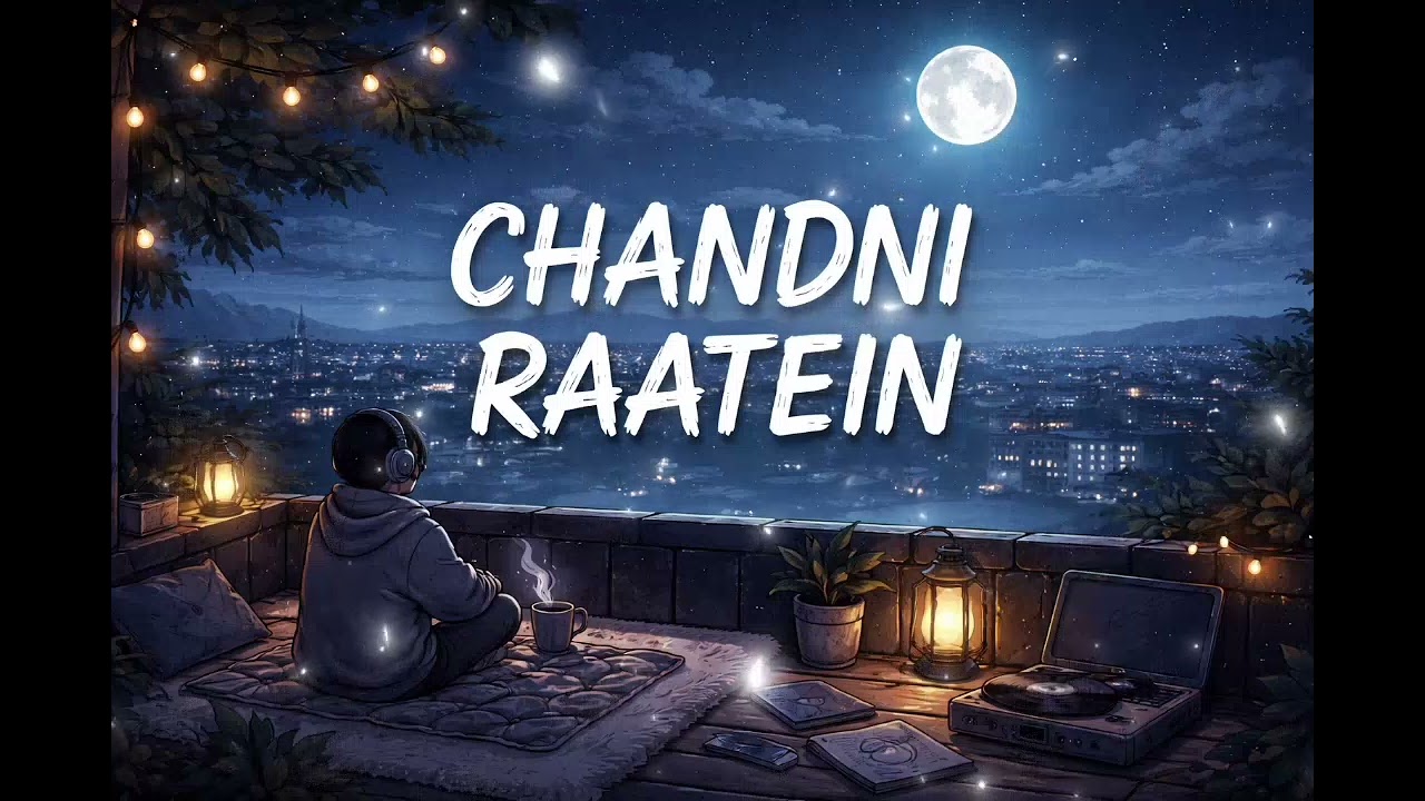 👉 Chandni Raatein 🌙 Lofi Reverb Song  Relaxing Night Music| for Study & Sleep