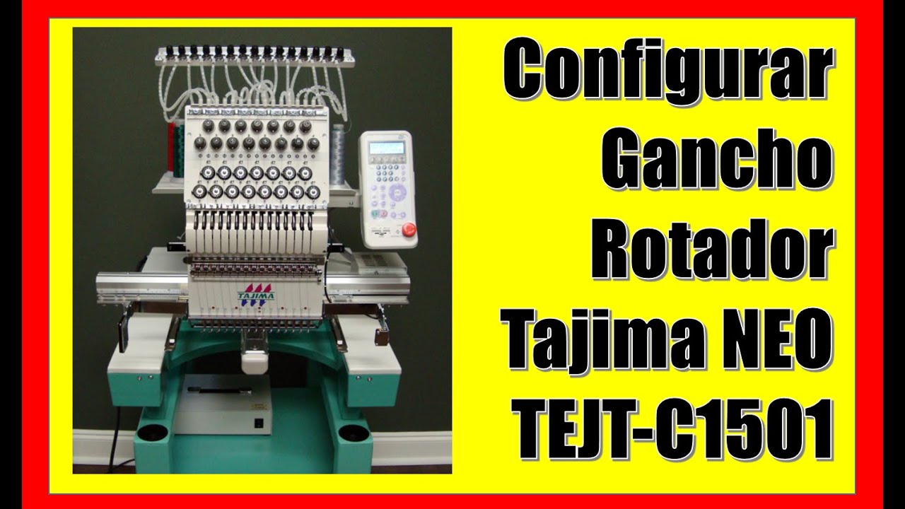Como Graduar GANCHO ROTADOR en TAJIMA - Configuración del CANGREJO en TAJIMA - Hook timing TAJIMA