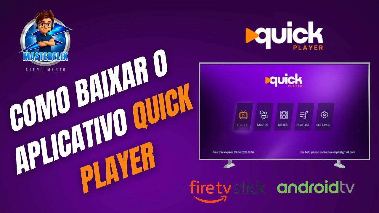 Como Baixar e Instalar o Quick Player na Android TV (Passo a Passo R&aacute;pido e F&aacute;cil!)
