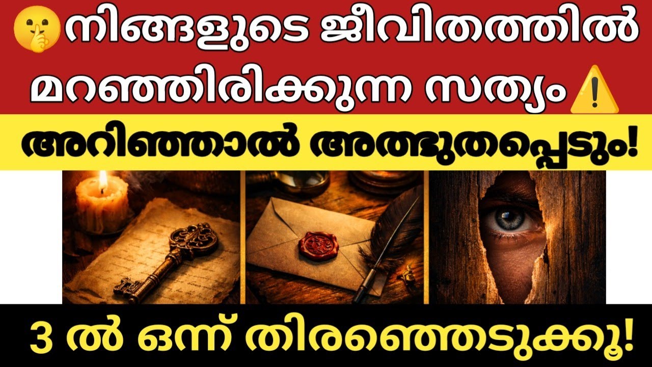 🤫നിങ്ങളുടെ ജീവിതത്തിൽ മറഞ്ഞിരിക്കുന്ന സത്യം |3 ചിത്രങ്ങളിൽ ഒന്ന് തിരഞ്ഞെടുക്കൂ | Thodukuri Malayalam