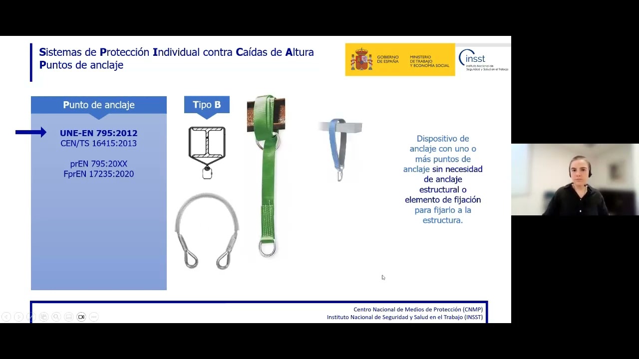 Webinario EPI contra caídas de altura: Definiciones y características principales (vídeo 2/6)