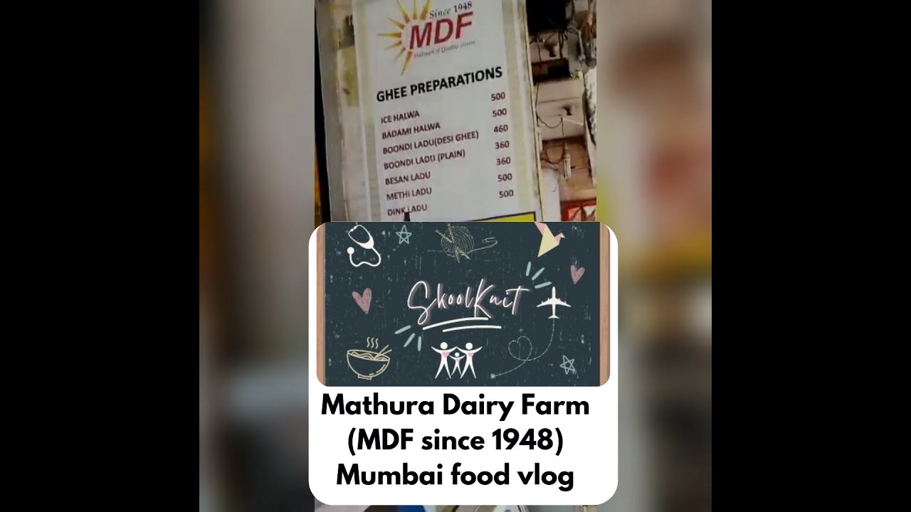 Mathura Dairy Farm (MDF) Mumbai food vlog #aamchimumbai #foodlove