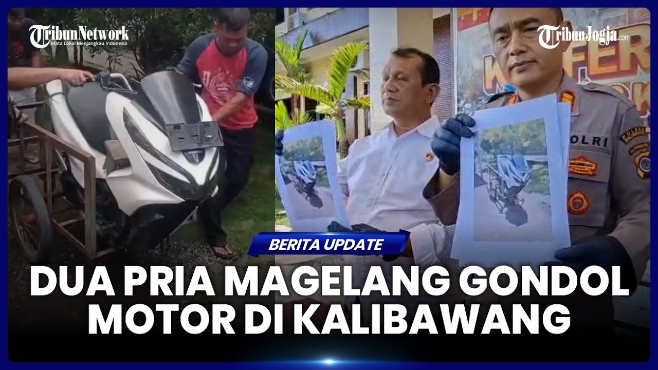 DUA PRIA ASAL MAGELANG CURI MOTOR WARGA KALIBAWANG KULON PROGO UNTUK DIPRETELI