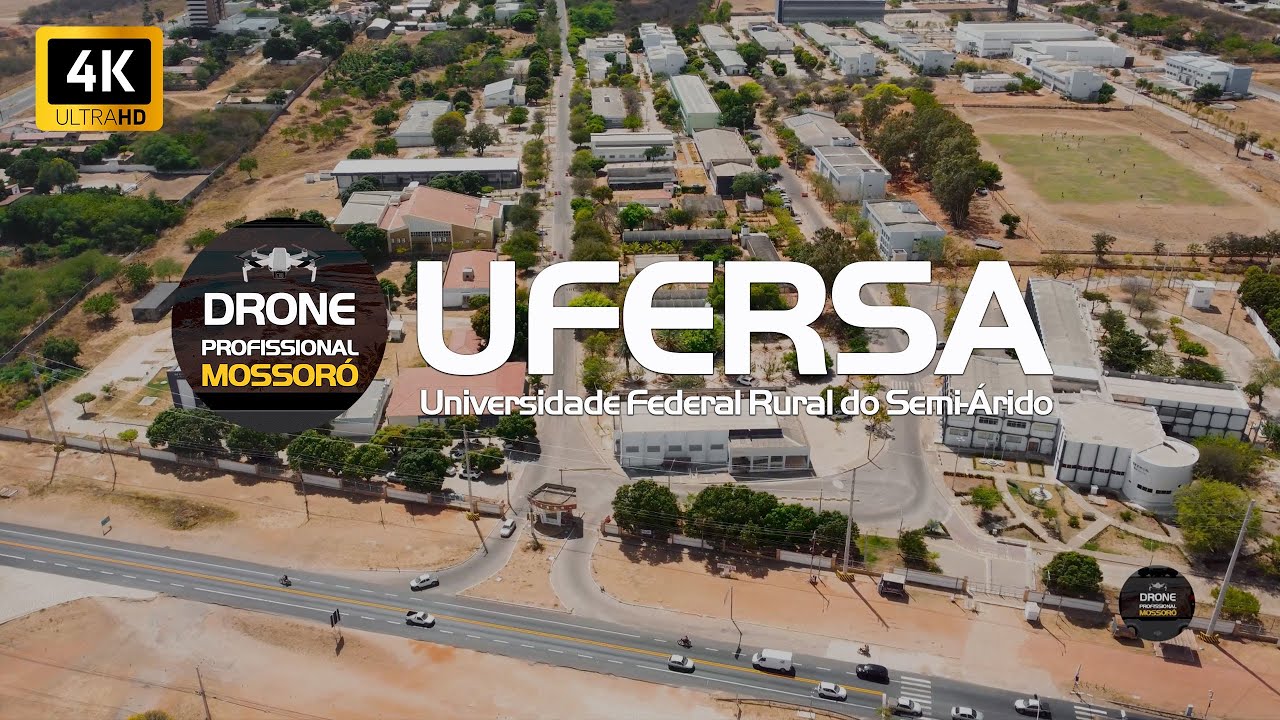 UFERSA Universidade Federal Rural do Semi-&Aacute;rido  Mossor&oacute; vista a&eacute;rea Drone 4k