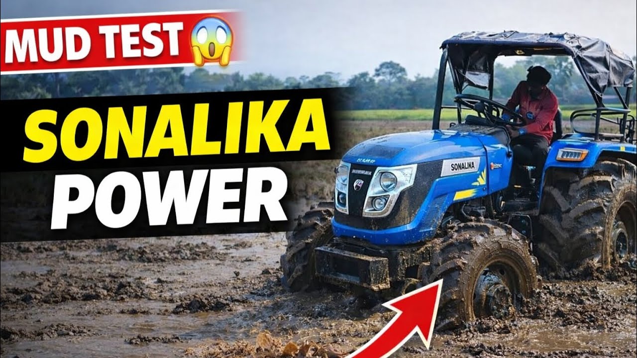 Is Sonalika Tiger 4x4💪 Really Powerful💥? Mud Test Review🔥#sonalikatiger  #farming #4x4tractor 
