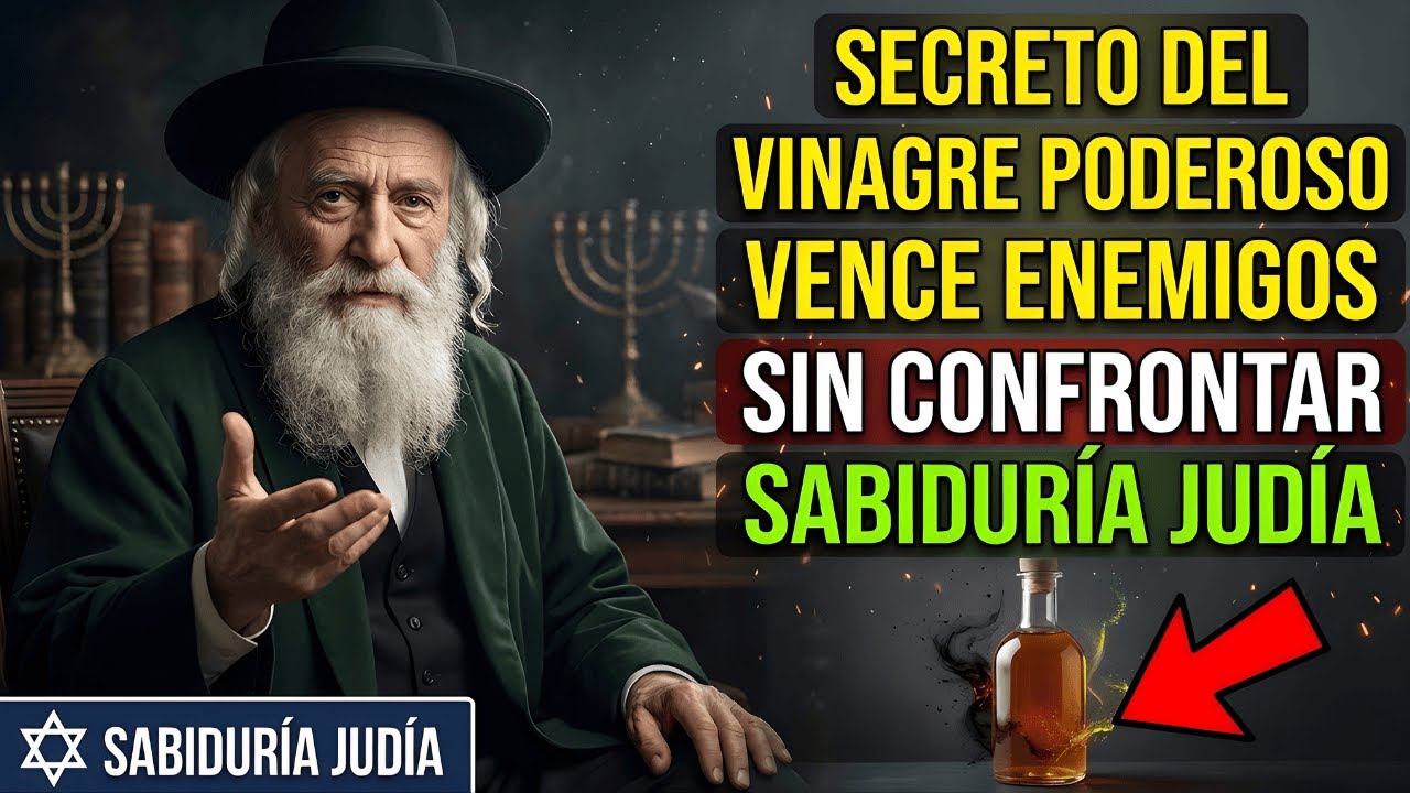El SECRETO del VINAGRE y su PODER para VENCER a tus ENEMIGOS sin CONFRONTAR | Sabiduría Judía ✅
