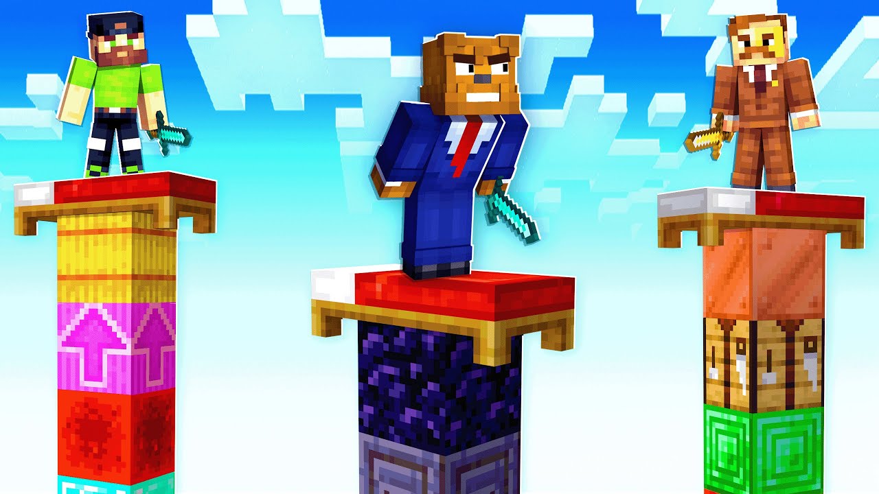 Minecraft Pillars, But Its Bed Wars