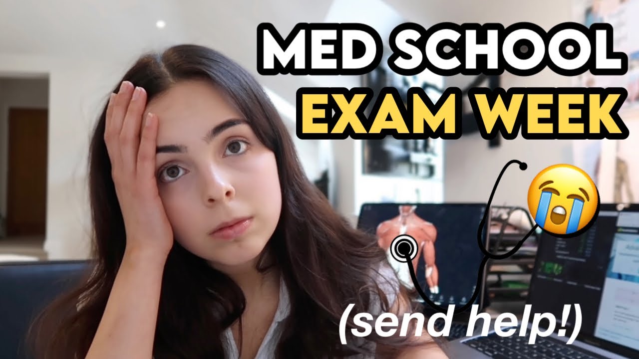 MEDICAL SCHOOL EXAM WEEK VLOG | 1st week of first year med school finals!
