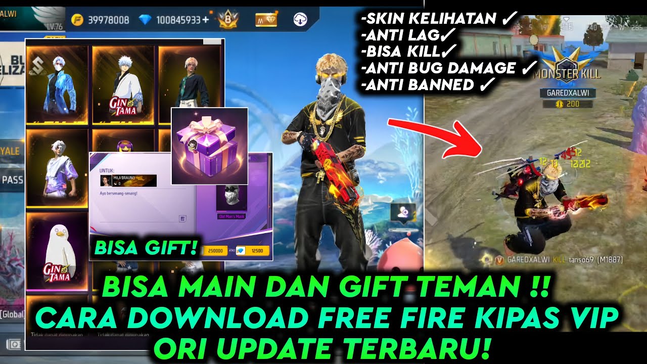 BISA MAIN TERUS ✅ CARA DOWNLOAD FF KIPAS VIP ORI 2026 GRATIS❗️ FF BETA 2026 LINK MEDIAFIRE SEMUA HP🔥