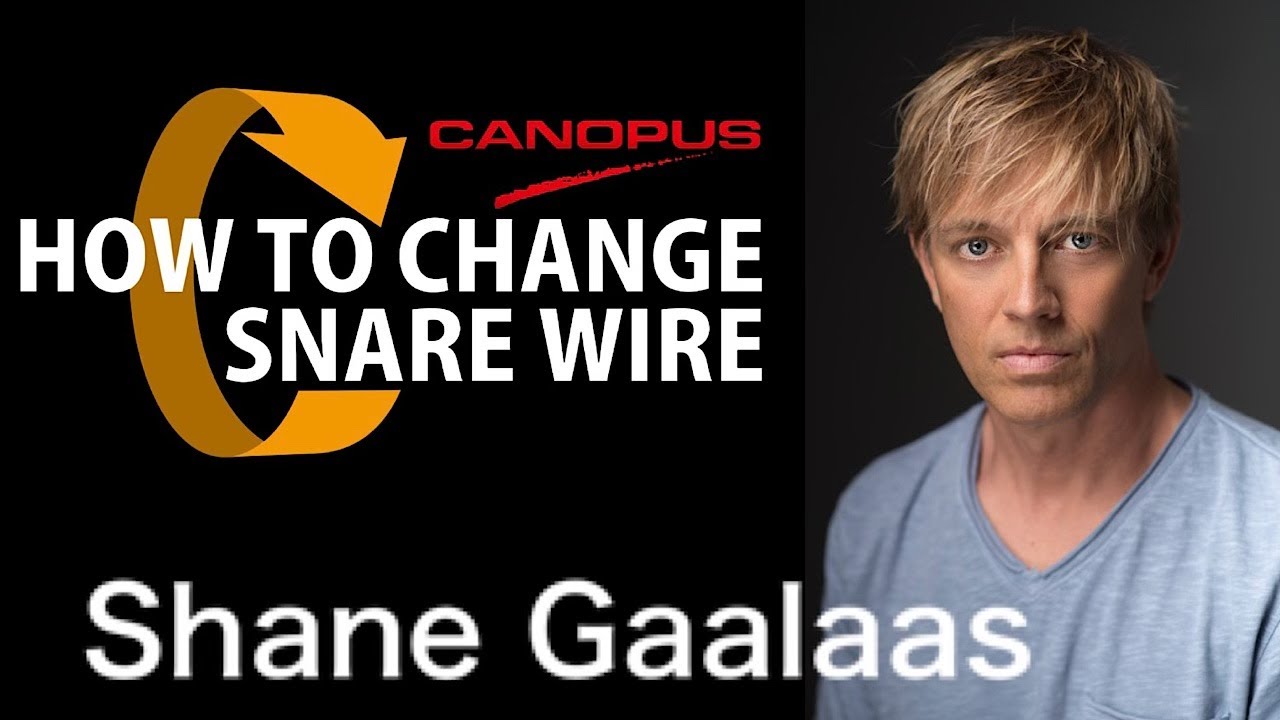 [CANOPUS / カノウプス] How to change snare wire by Shane Gaalaas