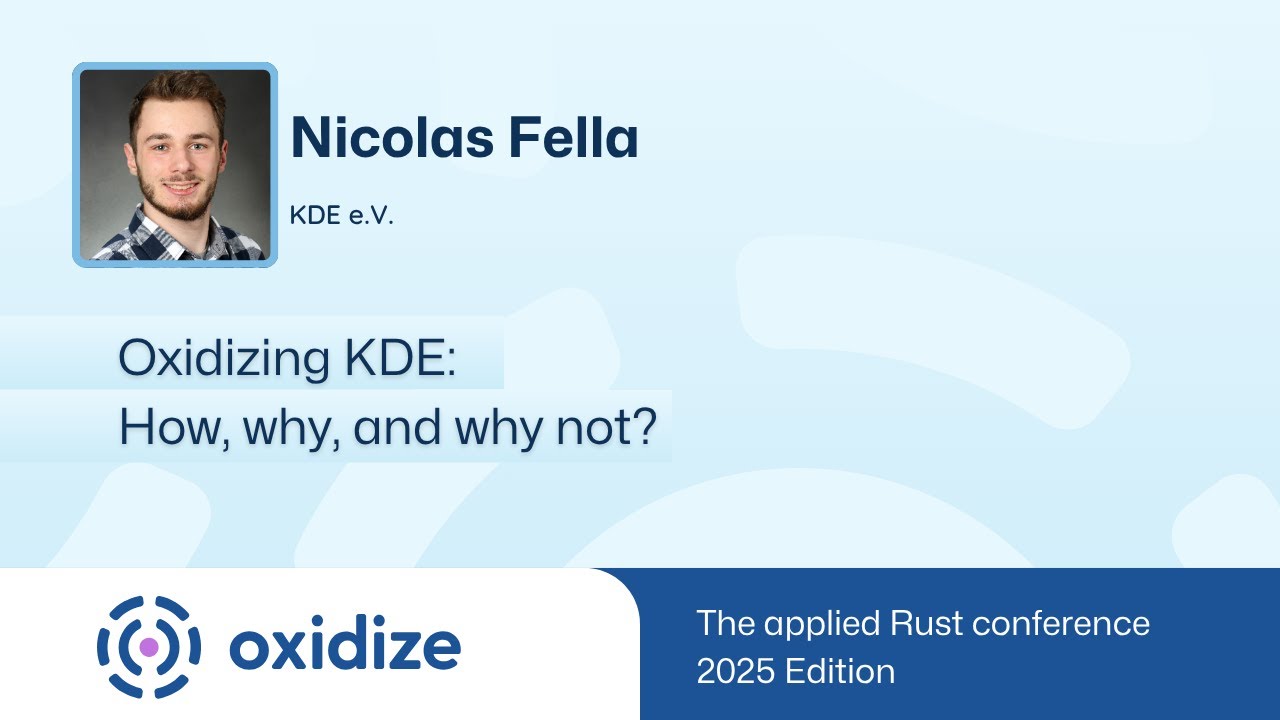 Oxidizing KDE: How, why, and why not?