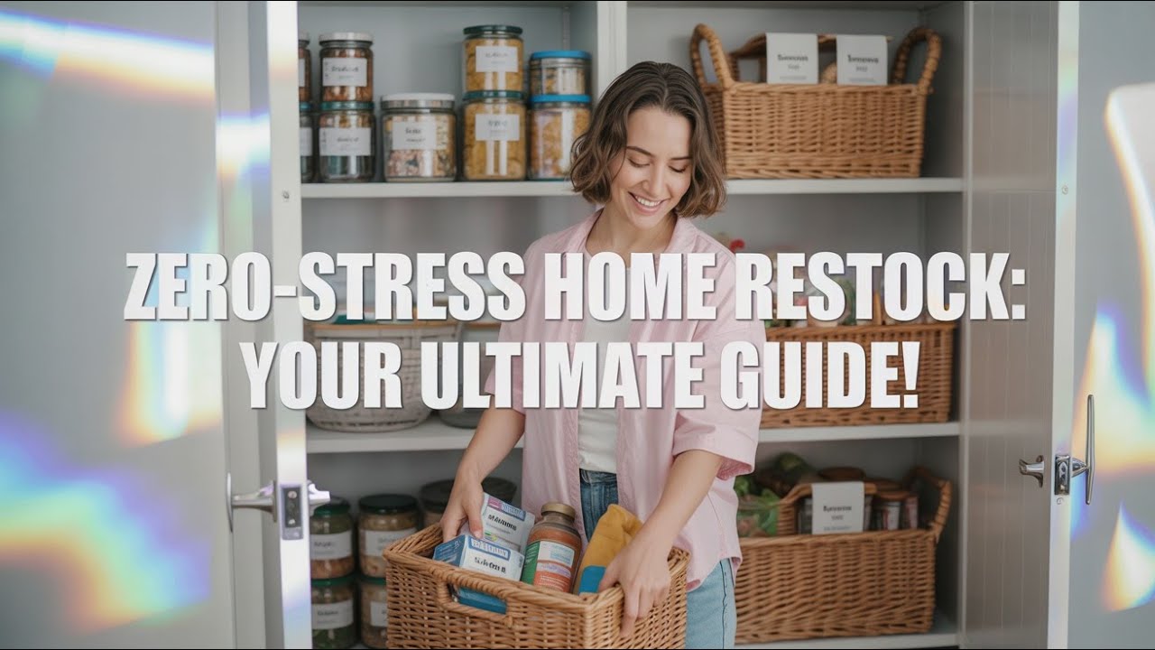Zero-Stress Home Restock: Your Ultimate Guide! #HomeRestock #ZeroStress #homeorganization #organize