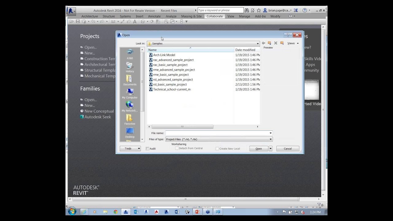 CAD-1 Present - Revit Worksets and Central & Local Files