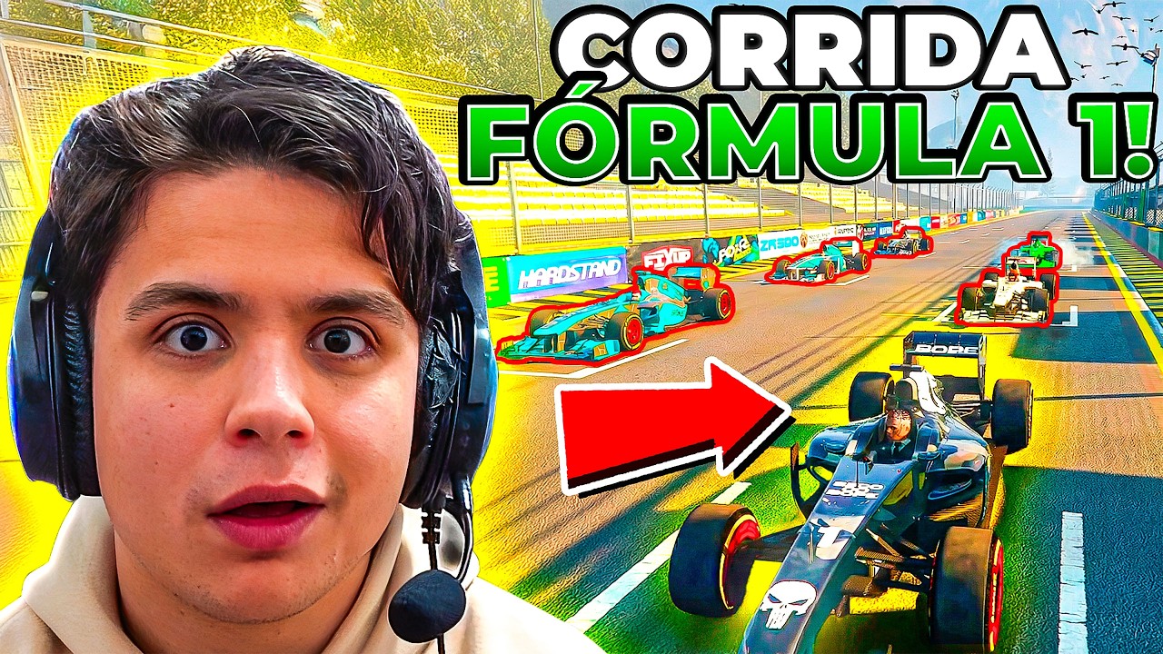 PAULINHO PARTICIPOU de UMA CORRIDA de FÓRMULA 1 no GTA RP!😱 (Modder Clips)