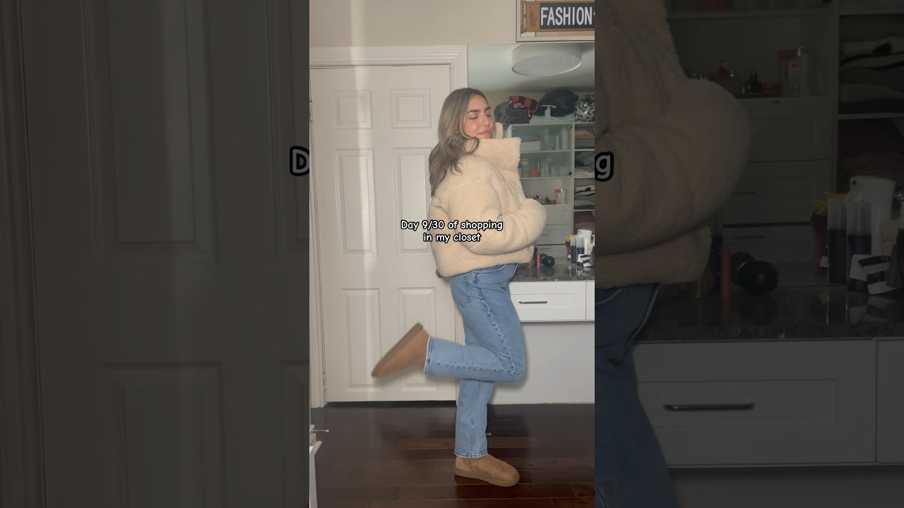 Sherpa Zara Jacket 🧸 | 30 Day Outfit Challenge - Day 9
