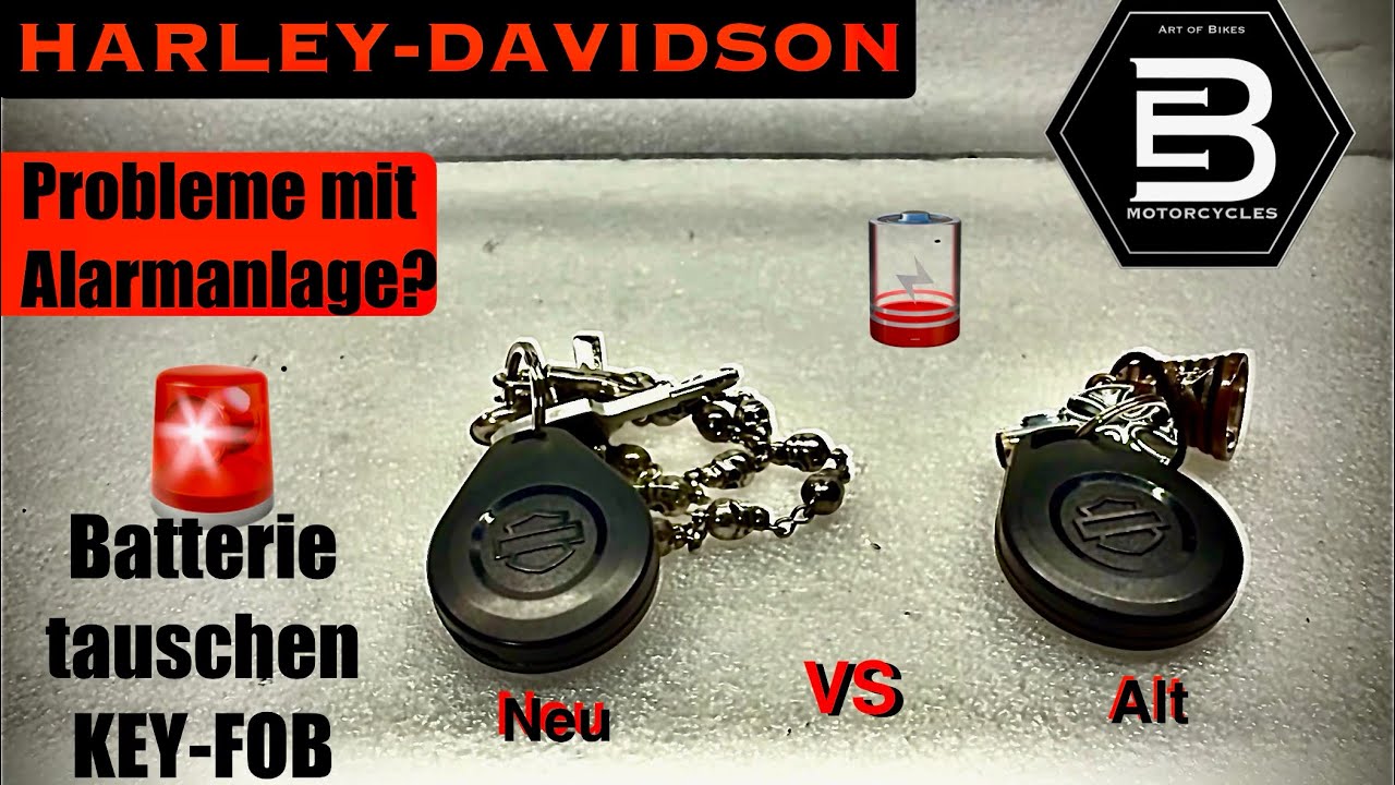 🪫Harley-Davidson KEYFOB Batterie wechseln🪫 richtig öffnen, richtig einsetzen (alt & neu erklärt)