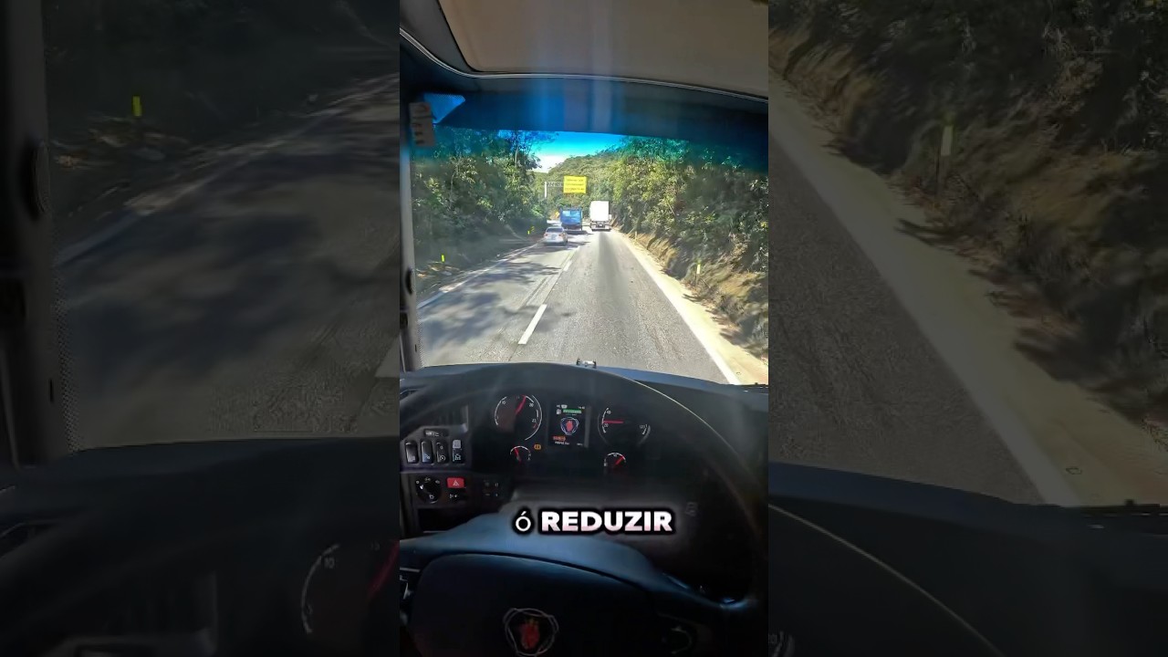 COMO DESCER SERRA CARREGADO 🚛 #viagem #caminh&atilde;o #serra #policia