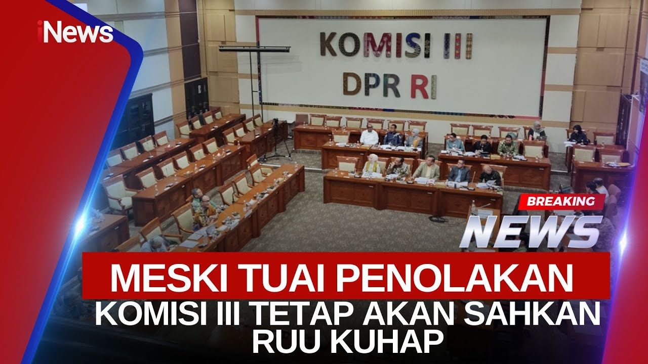 🔴BREAKING NEWS Meski Tuai Beragam Kontroversi DPR Tetap Sahkan RUU KUHAP Hari Ini (18/11)