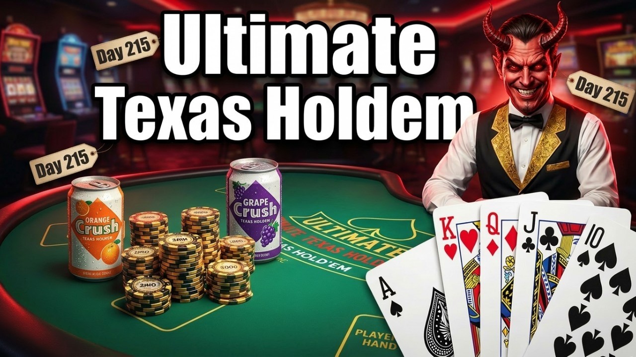 Ultimate Texas Holdem - Day 215 - Orange Crush, Grape Crush, Dealer Crush