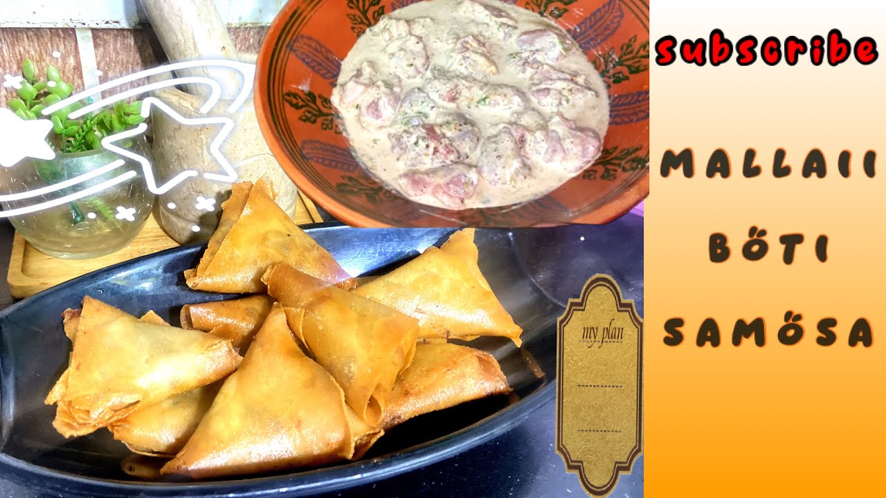 Malai botti Samosa | snacks | @Alizayy-treats  |