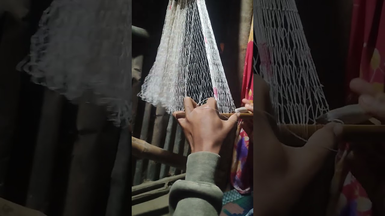 Net Making - Fishing Net - How To Make Your Own Fishing Net.SM Village fishing