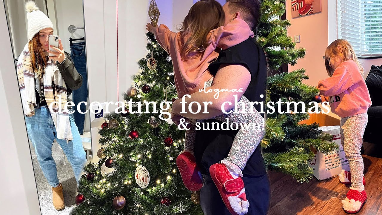 Sundown, H&M baby haul & Decorating for Christmas 🎄 Vlogmas!