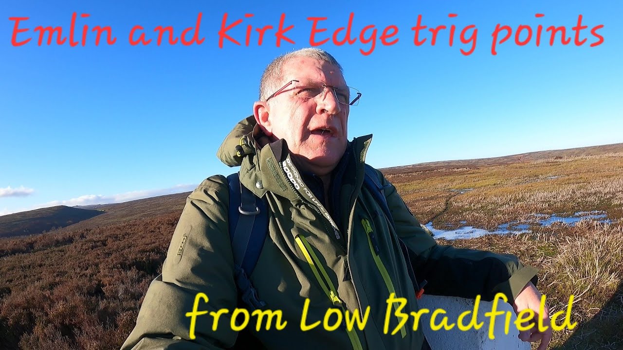 Emlin and Kirk edge trig points from Low Bradfield
