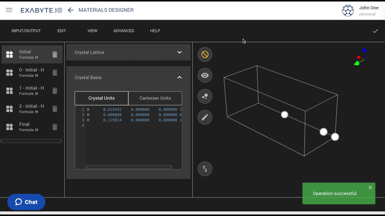Exabyte.io Tutorial: Create Interpolated Sets