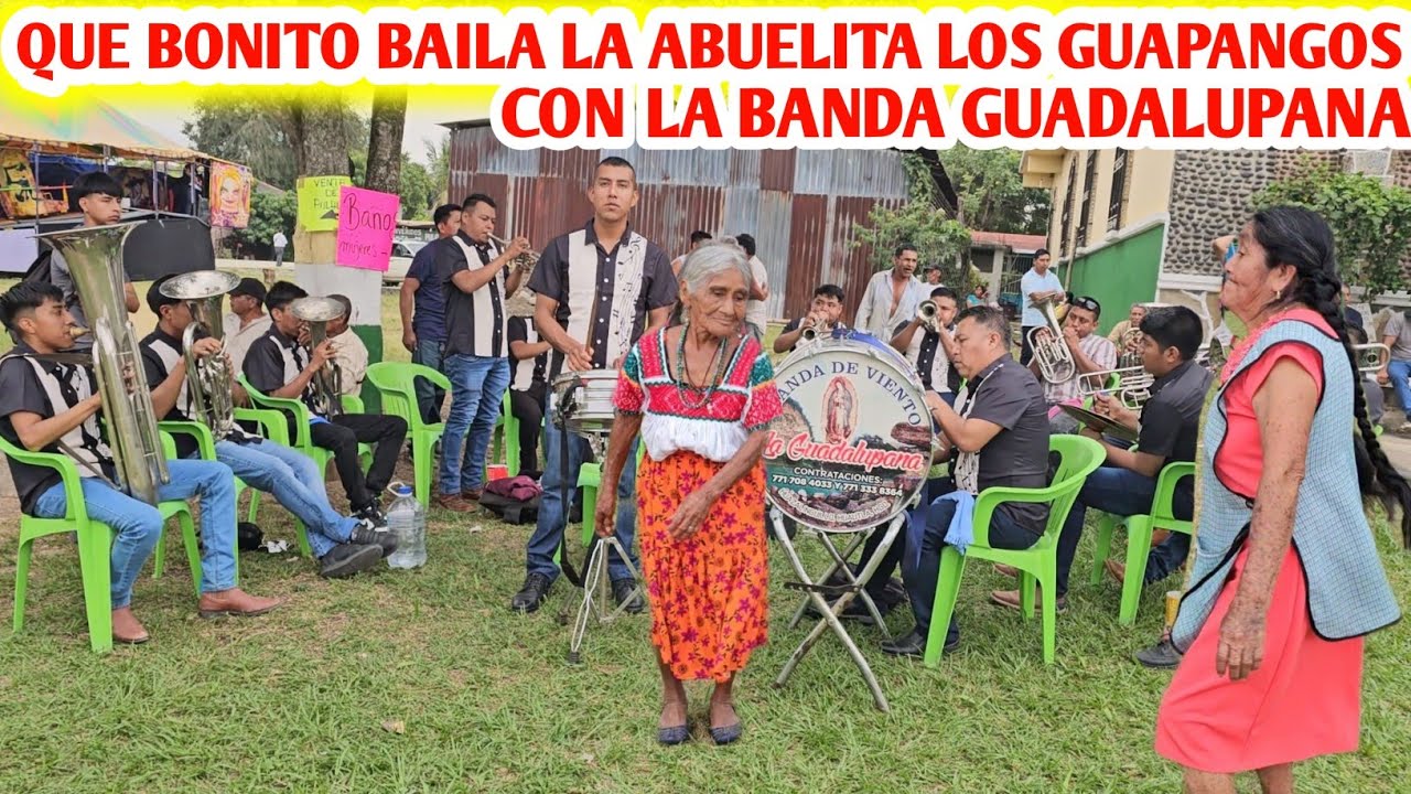 QUE BONITO BAILA LA ABUELITA CON LA BANDA GUADALUPANA DE HUAZALINGUILLO 2024