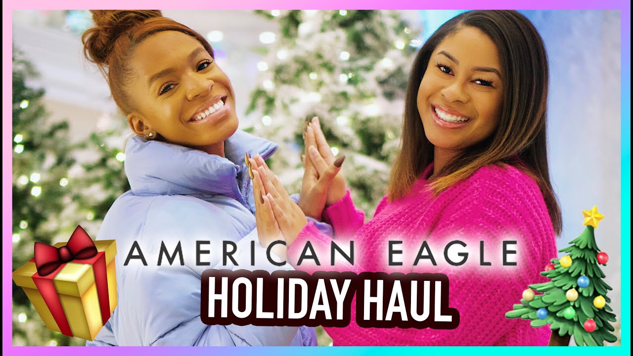 ЗИМНЯЯ КОЛЛЕКЦИЯ + Примерка с моей сестрой! 🎄 Праздничная коллекция American Eagle