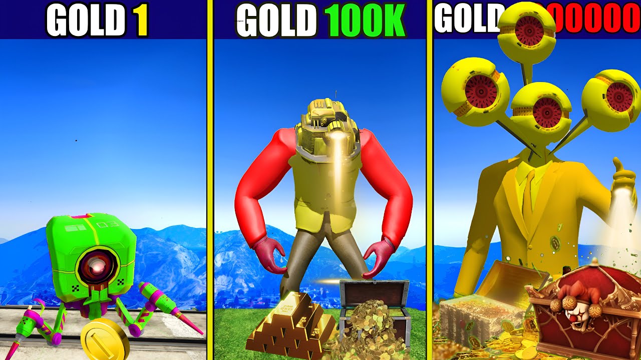 Upgrading to Gold LASERMAN MAN in GTA 5