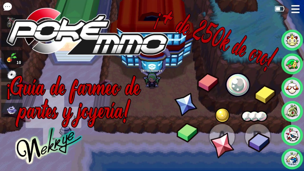 Guía de farmeo de partes y joyería en Bahía Arenisca - Teselia - Pokemmo - Nekrye