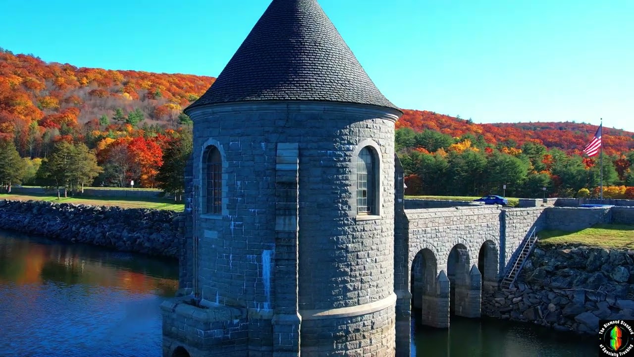 The Drone Zone! Saville Dam in Barkhamsted, CT!