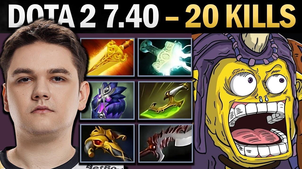 Alchemist Pro Carry with Mjolnir and 20 Kills - Dota Gameplay