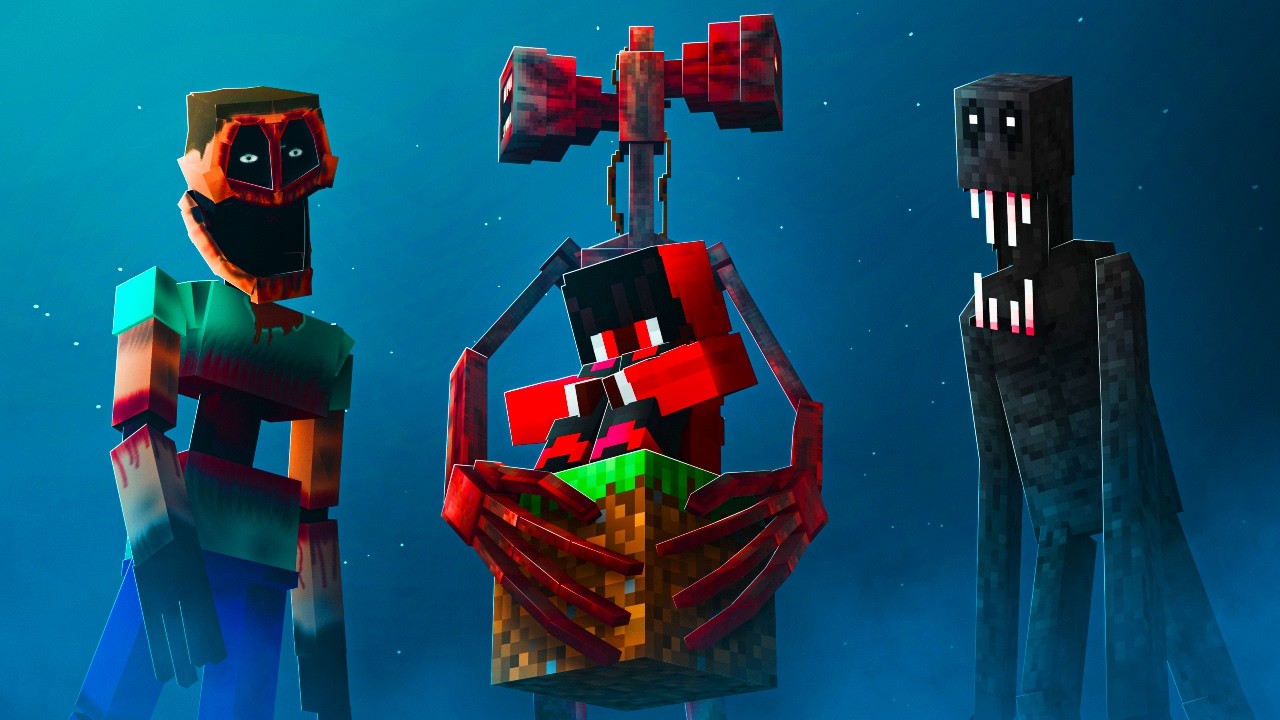Beating One Block Horror Minecraft With My Mental Illness