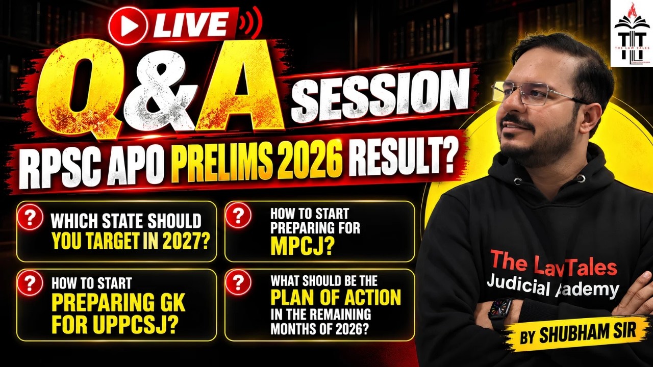 LIVE Q&A | RPSC APO 2026 PRELIMS RESULT | HOW TO START PREP FOR MPCJ | HOW TO PREPARE GK FOR UPPSCJ