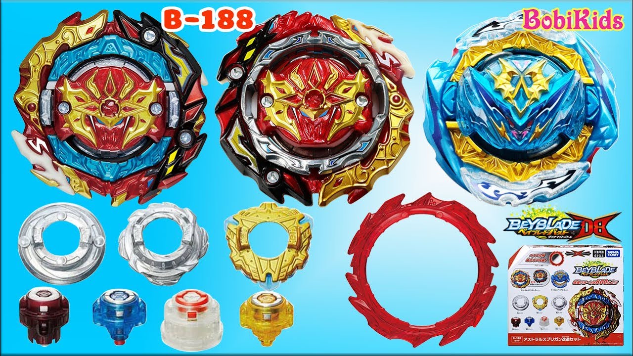 🔴 Astral Spriggan Customize Set B-188 | Beyblade Burst DB ベイブレードバースト| BobiKids