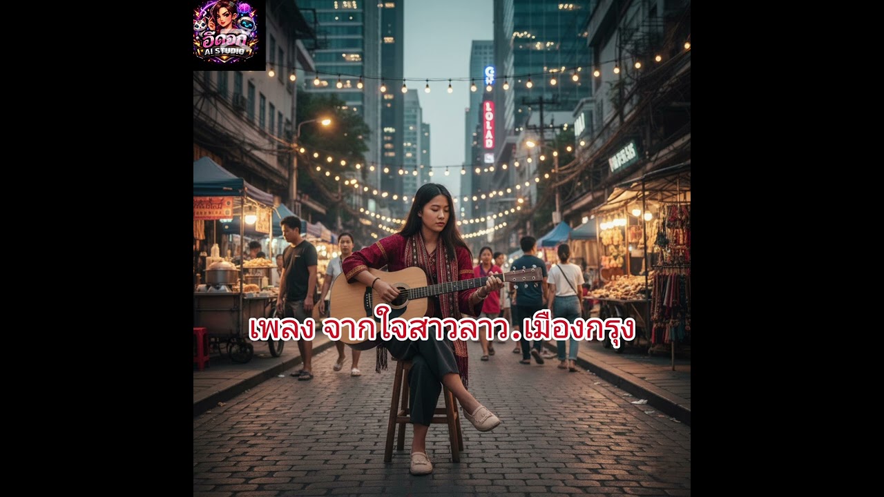 เพลง จากใจสาวลาว.เมืองกรุง.ເພງ.ຈາກໃຈສາວລາວ.ເມືອງກຸງ. youtube @ อีดอก AI studio 