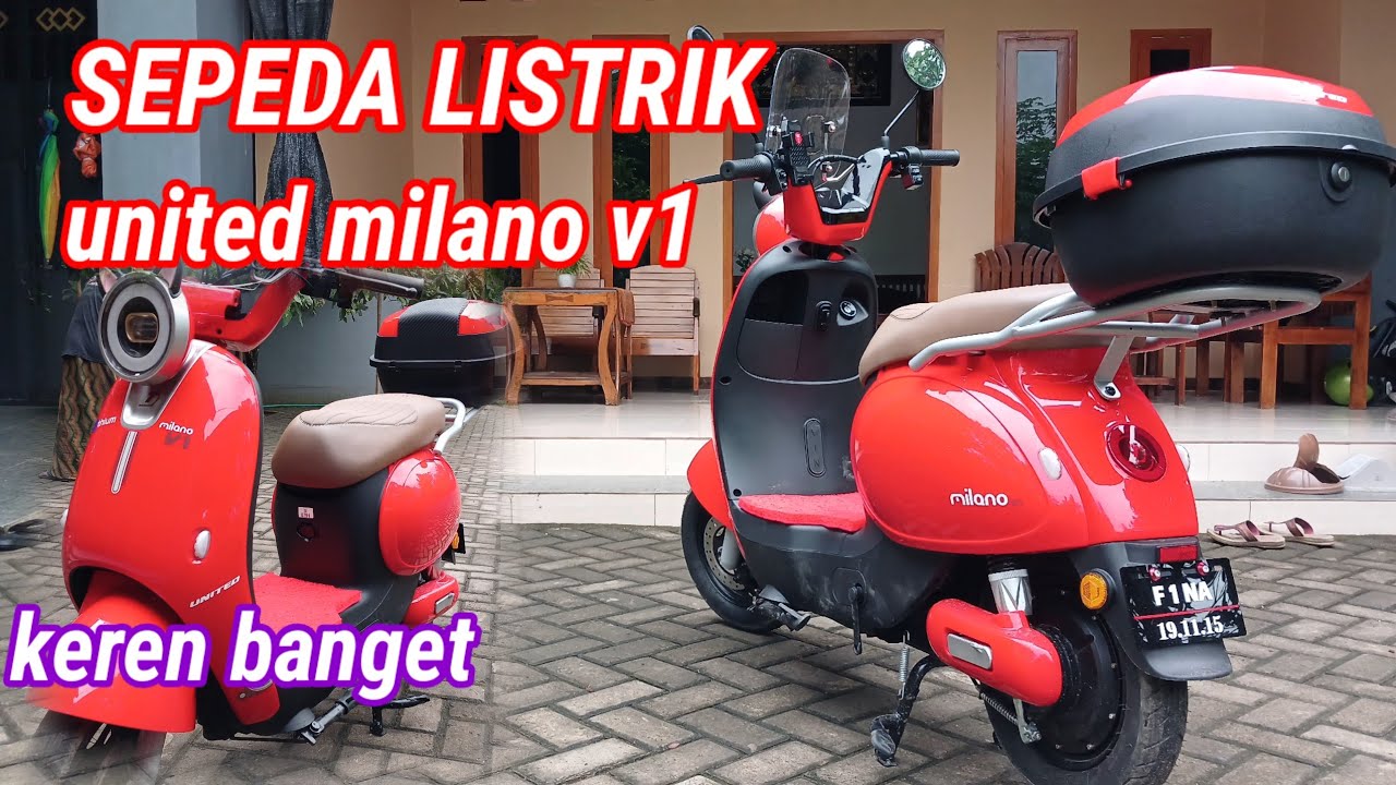 SEPEDA LISTRIK UNITED MILANO V1 lithium 800 watt keren banget 