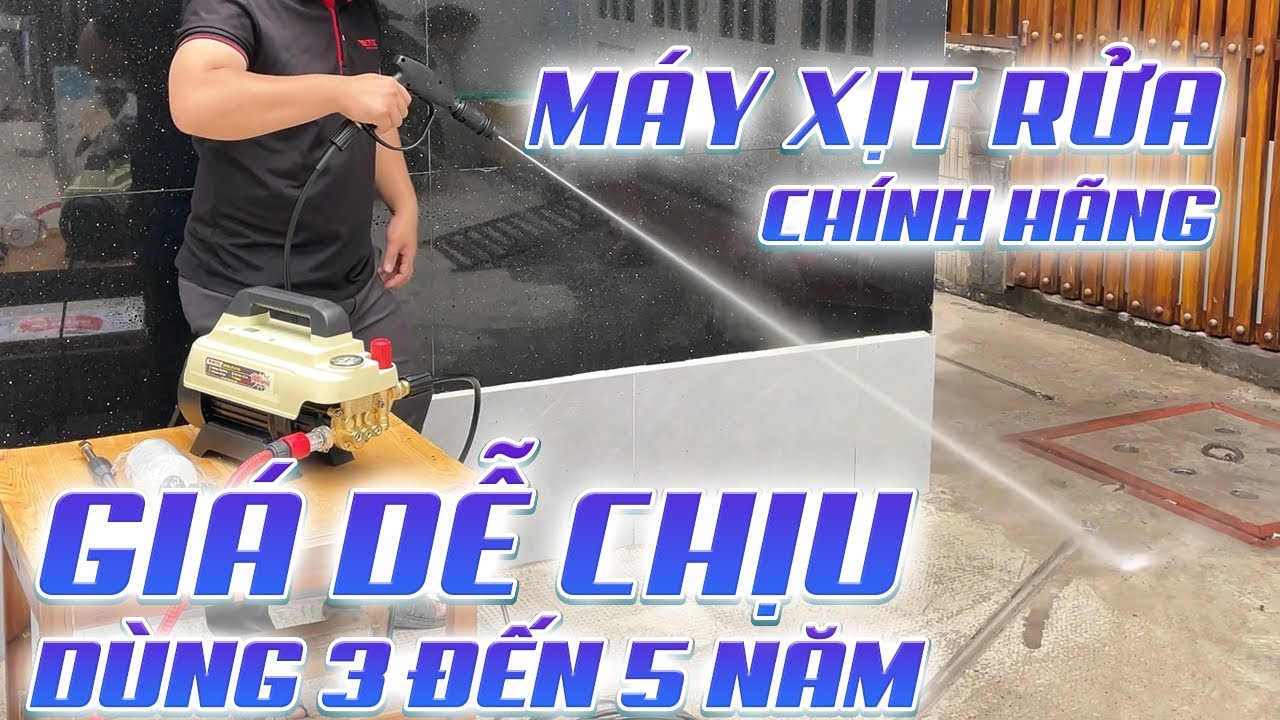 Máy Rửa Xe 2700W Btec BT2730 | Chỉnh Áp + Tự Hút Nước | Rửa Xe Tại Nhà Tiết Kiệm Chi Phí