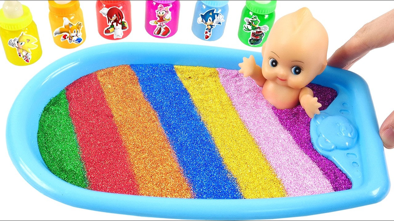 Satisfying Slime Video l How to Make Funny-tubs WITH Mix Jester Slime IN Glitter School Cutting ASMR