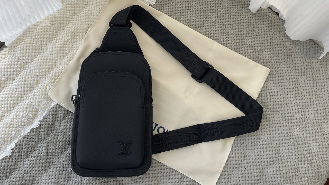 Louis Vuitton Avenue Slingbag PM Black M15255 Review #bag #review #unboxing