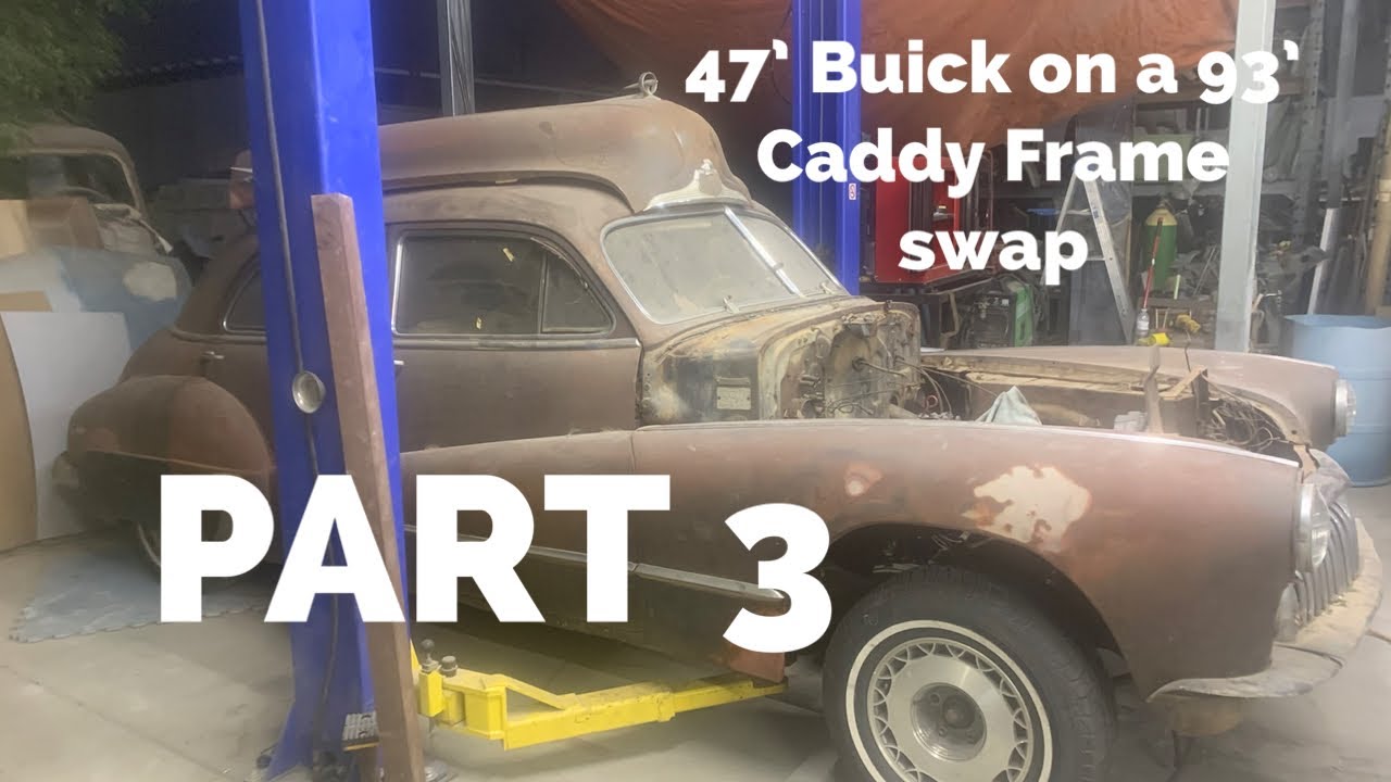 Buick frame Swap Part 3 Stretching and Narrowing the Chassis by With New Frame Rails @ Steele Dreams