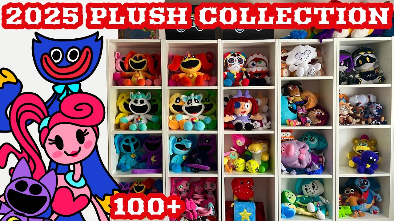 Plush Collection 2025! (Poppy Playtime, TADC, Customs, and more!)