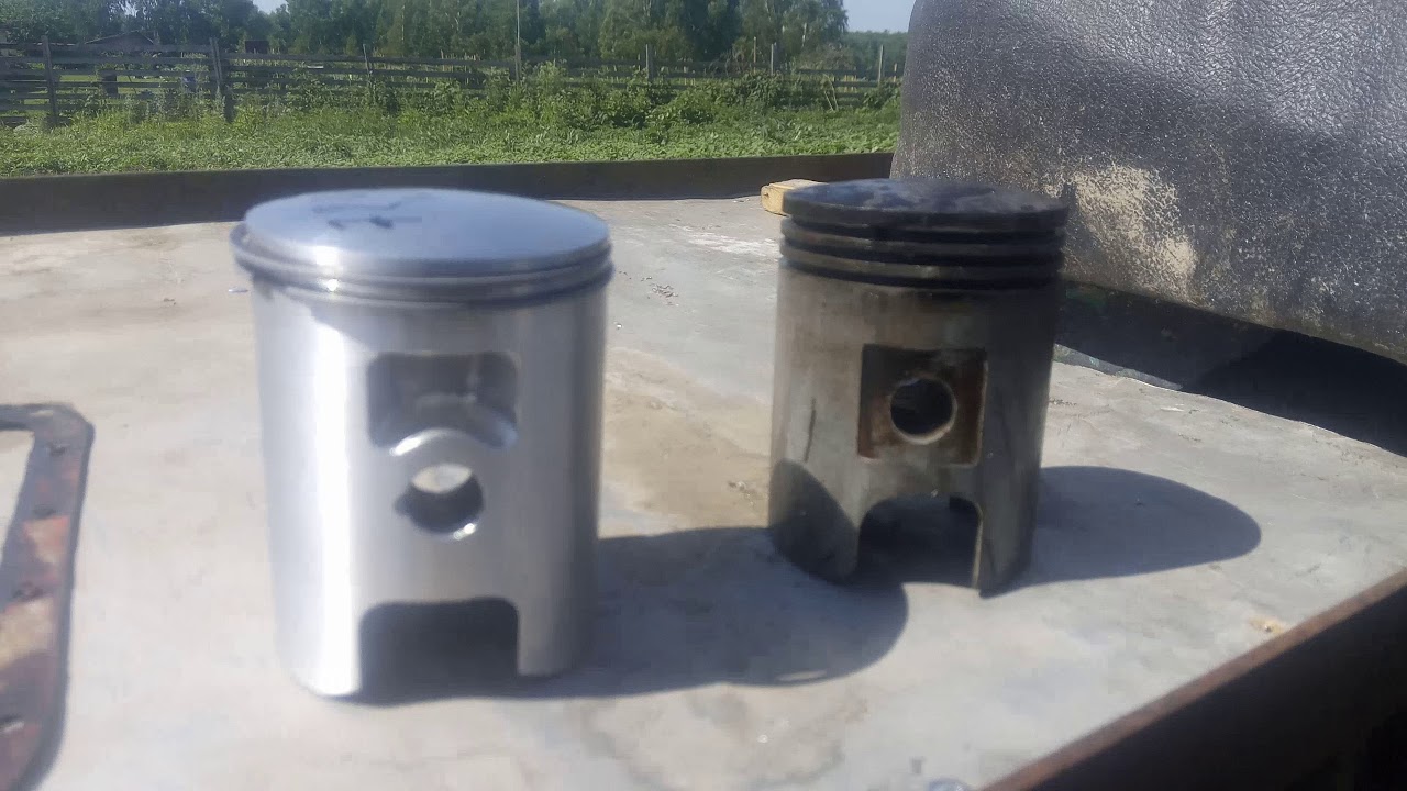 Кованный поршень для мотоцикла иж планета 5 и кольца от тойоты!!!