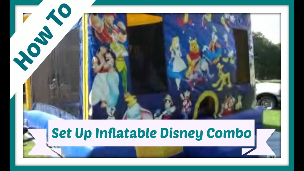 How to set up an inflatable Jump and Slide combo