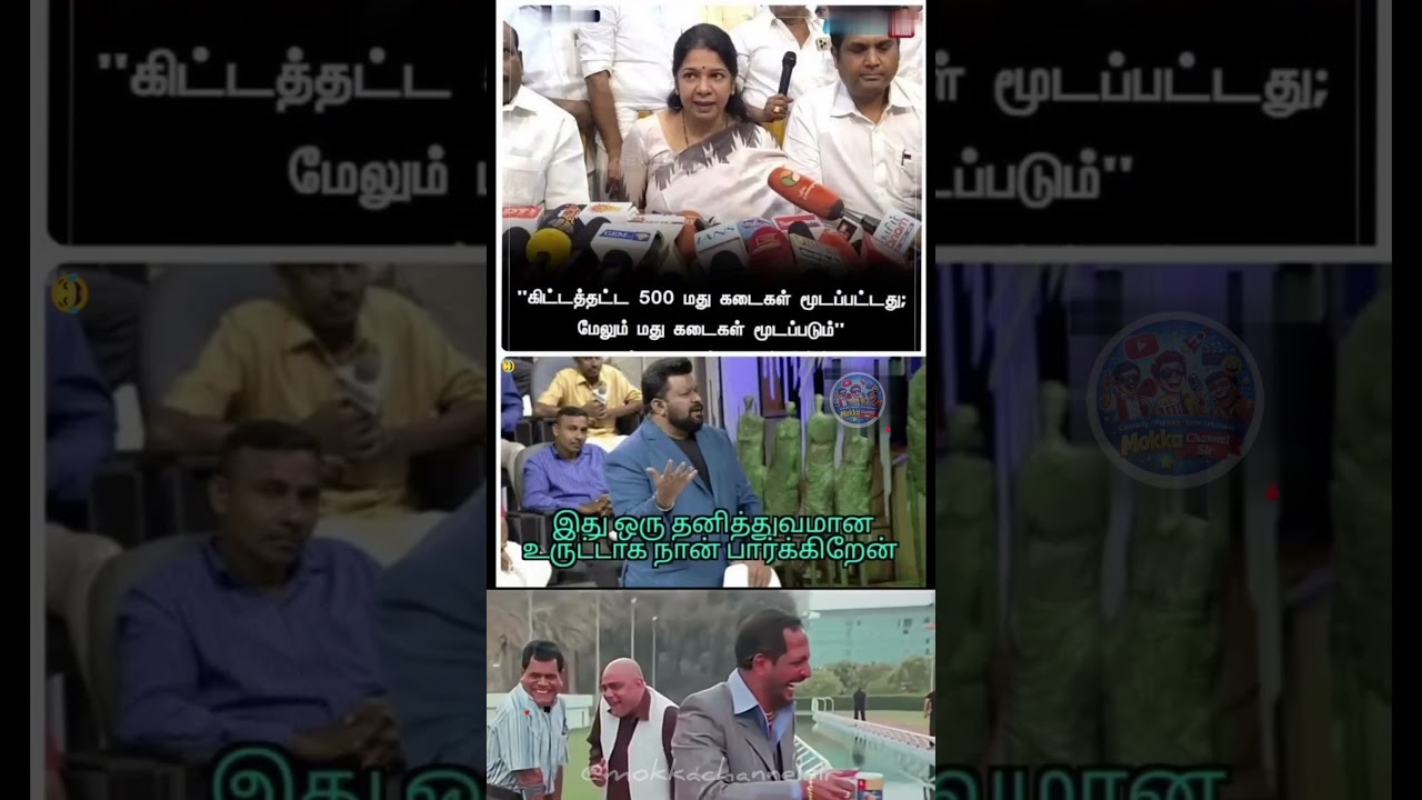 Kanimozhi Press Meet Moments 😄 | Tamil Political Comedy Meme
