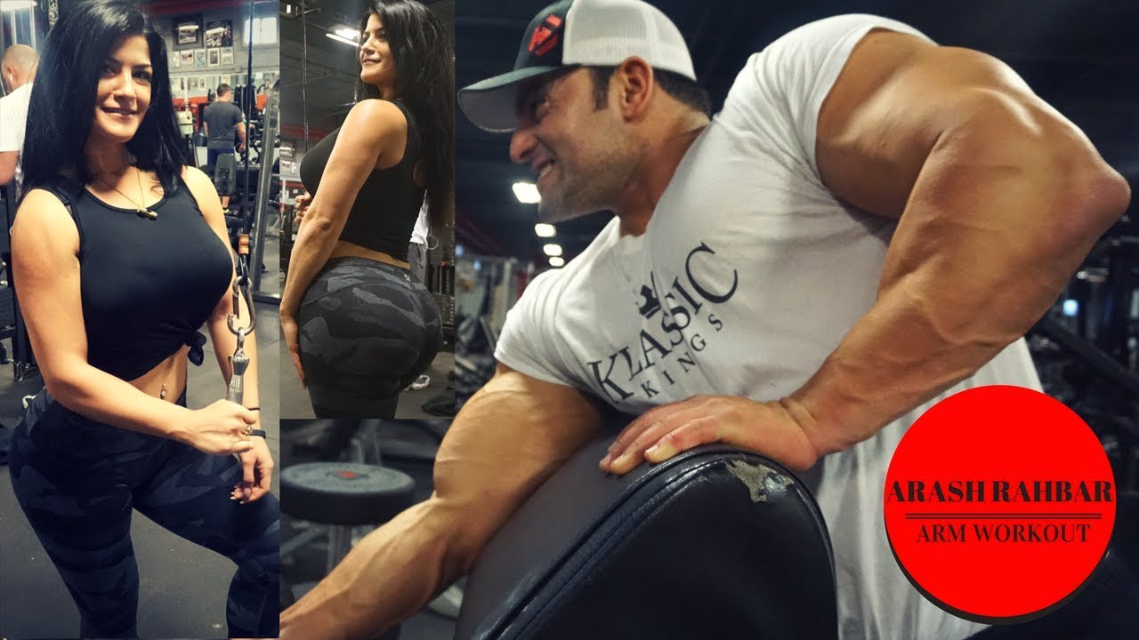 IFBB PRO ARASH RAHBAR ARM WORKOUT POWERHOUSE GYM